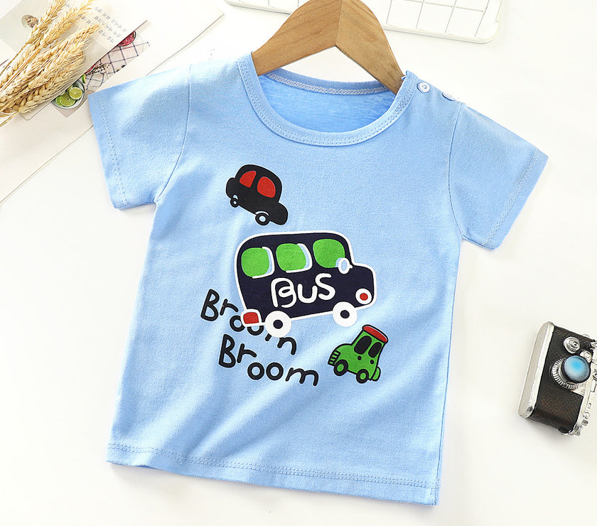 Children's Short-sleeved T-shirt cotton Baby Half-sleeved Bottoming Shirt