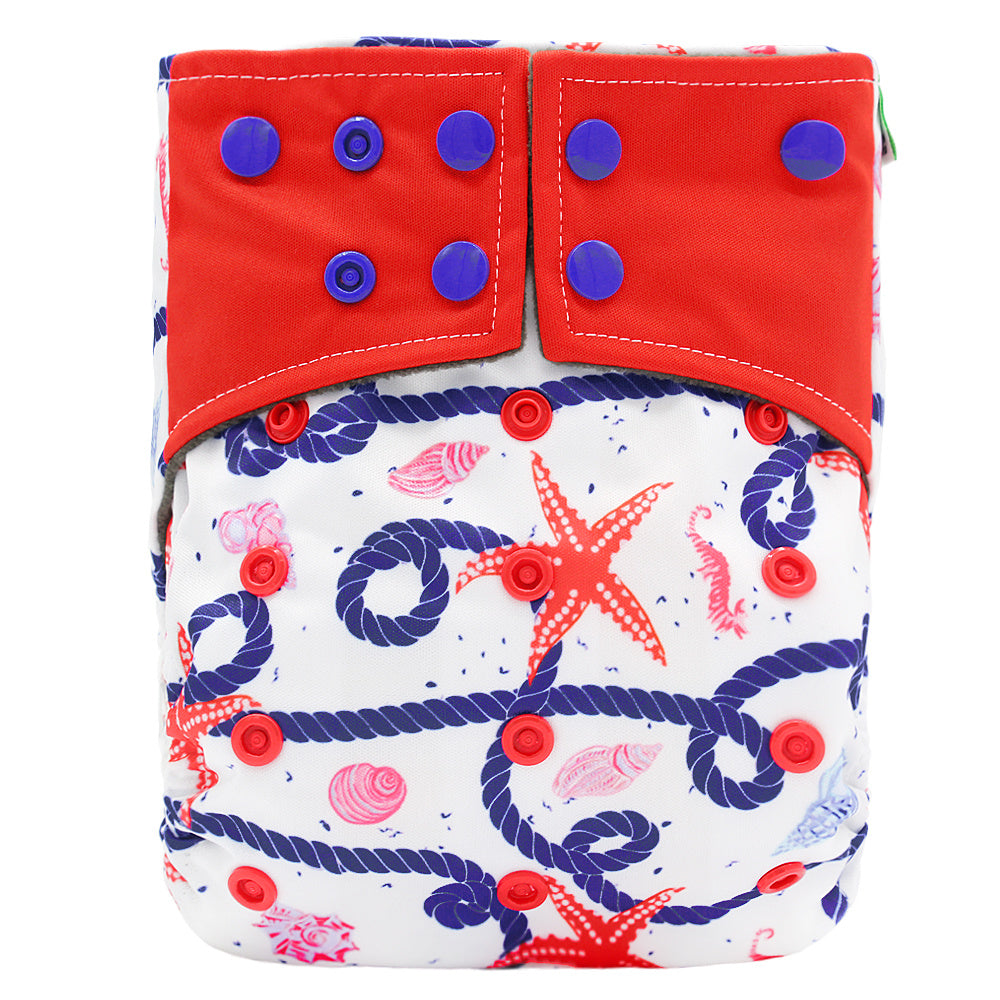 Baby washable leak-proof bamboo charcoal pocket cloth diapers