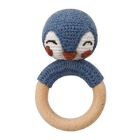 Baby rattles crochet diy material package hand-knitted doll creative gift
