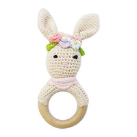Baby rattles crochet diy material package hand-knitted doll creative gift