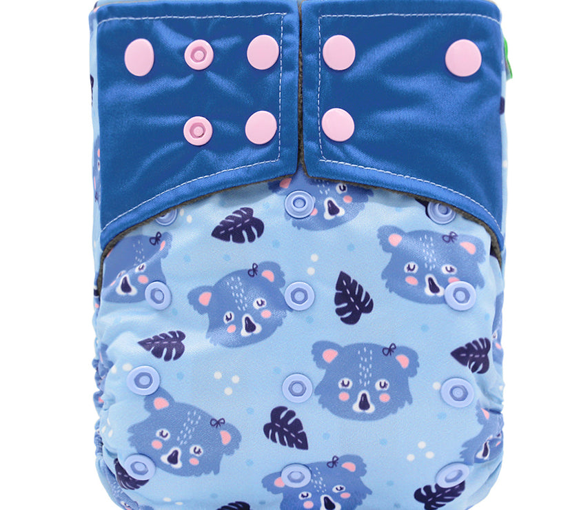 Baby washable leak-proof bamboo charcoal pocket cloth diapers