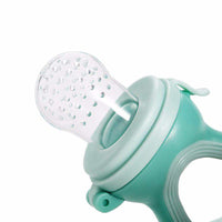 Baby food supplement feeder for newborns with soft silicone for feeding fruits and vegetables safely.
