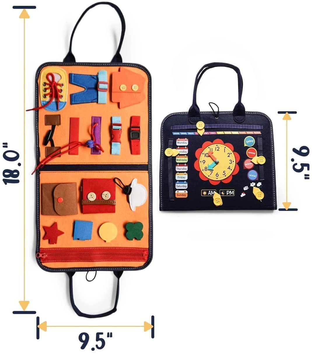 Montessori Clothing Handbag Teaching Aids Storage Children's Educational Toys Training Early Childhood Education Toys