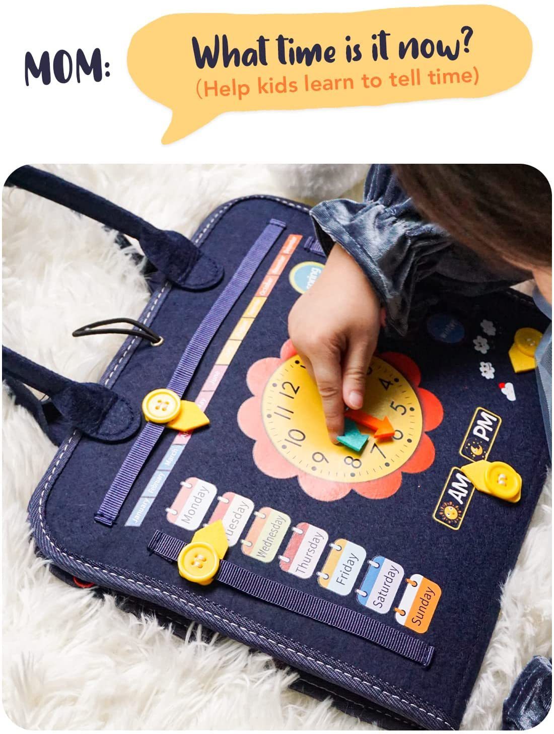 Montessori Clothing Handbag Teaching Aids Storage Children's Educational Toys Training Early Childhood Education Toys