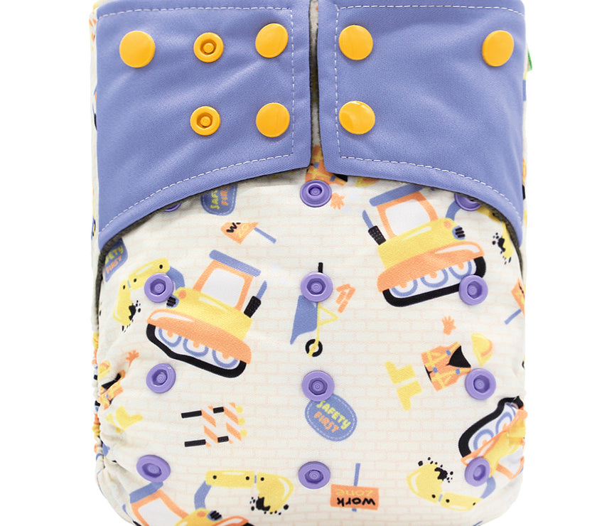 Baby washable leak-proof bamboo charcoal pocket cloth diapers