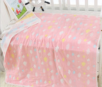 "Soft 110x110cm baby gauze towel blanket in breathable cotton""Soft 110x110cm baby gauze towel blanket in breathable cotton"



