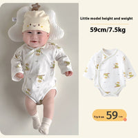 Baby Rompers Spring And Autumn Boneless Class A Pure Cotton Rompers