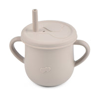 Children's Silicone Straw Drinking Cups Leakproof Baby Learning Drinking Cups Baby Training Straws Cups