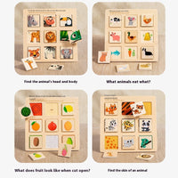 Wooden Montessori Teaching Aids Logical Thinking Puzzle Educational Toys