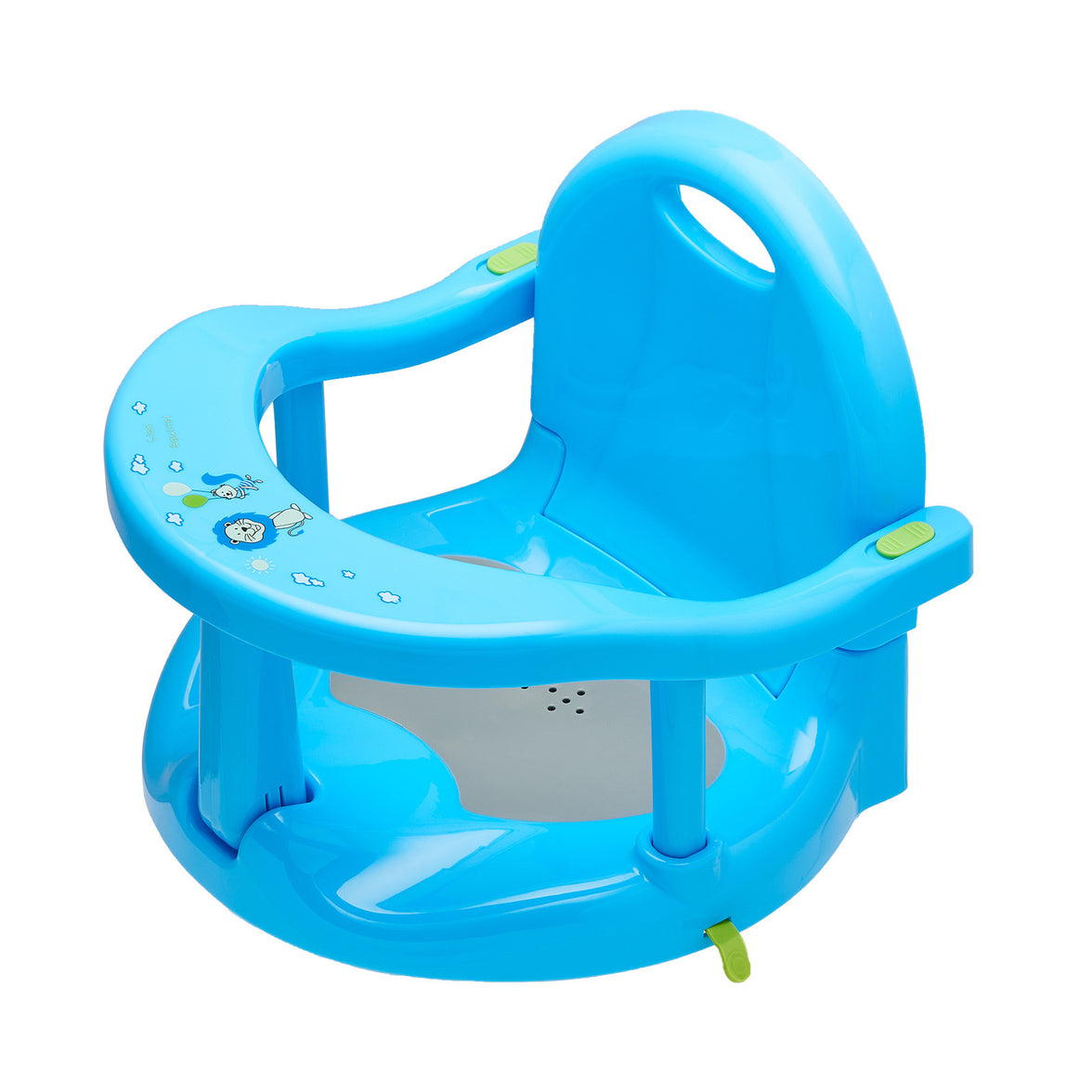"Eco-friendly anti-dumping baby bath stool with non-slip base"

