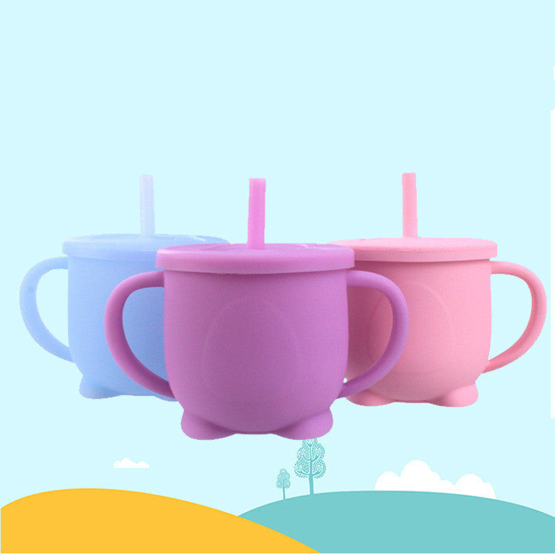 Food Grade Anti-Sippy Children's Baby Silicone Children's Leak-Proof Cup With Lid