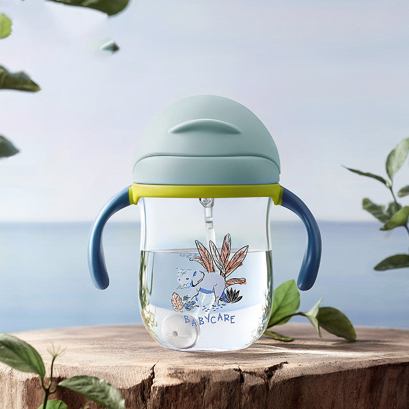 Baby Learn To Drink Cup Dual-use Anti-choke Sippy With Handle