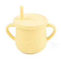 Children's Silicone Straw Drinking Cups Leakproof Baby Learning Drinking Cups Baby Training Straws Cups