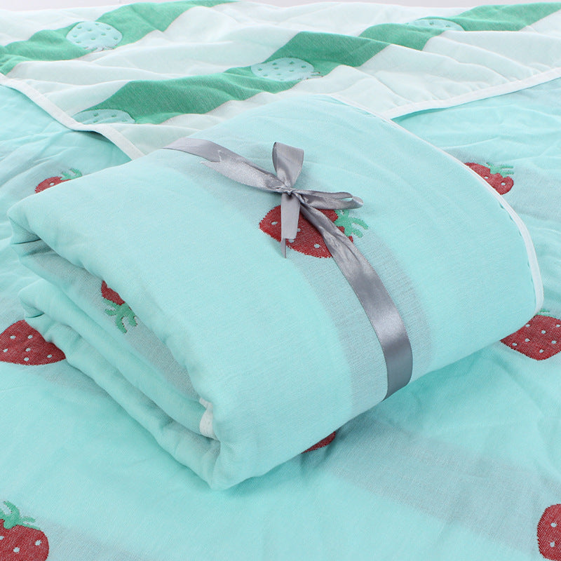 "Six-layer gauze baby towel quilt for toddlers in soft cotton fabric"

