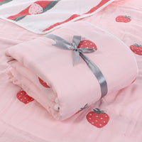 "Six-layer gauze baby towel quilt for toddlers in soft cotton fabric"

