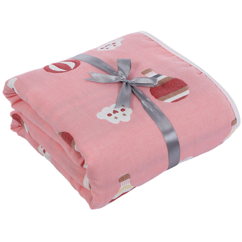 "Six-layer gauze baby towel quilt for toddlers in soft cotton fabric"

