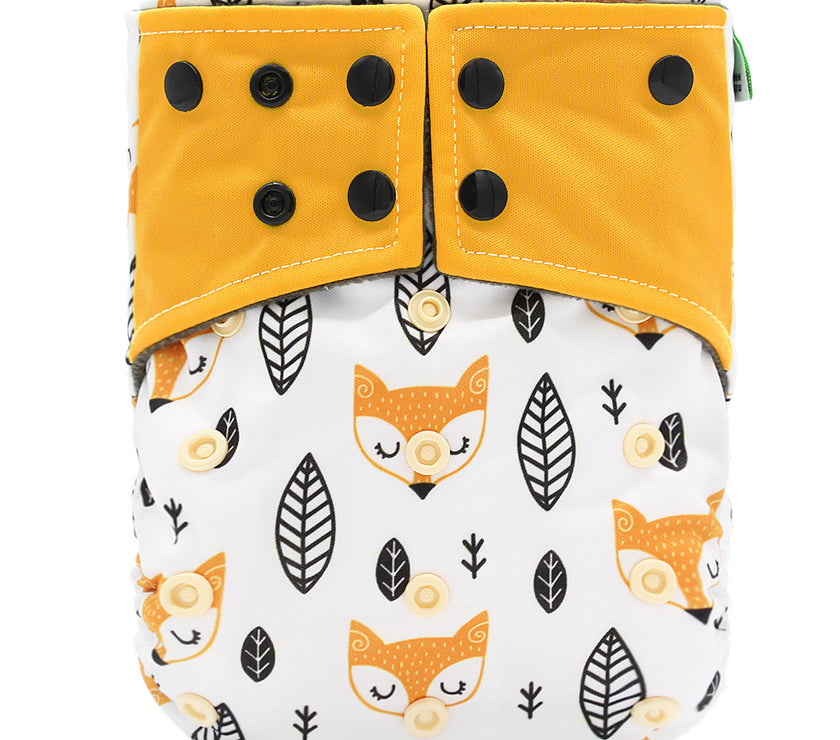 Baby washable leak-proof bamboo charcoal pocket cloth diapers