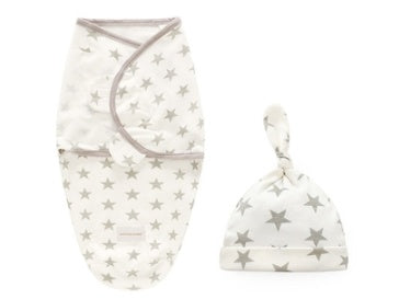 Baby Swaddle Blanket Cap Newborn Swaddling Bag Sleep Sack