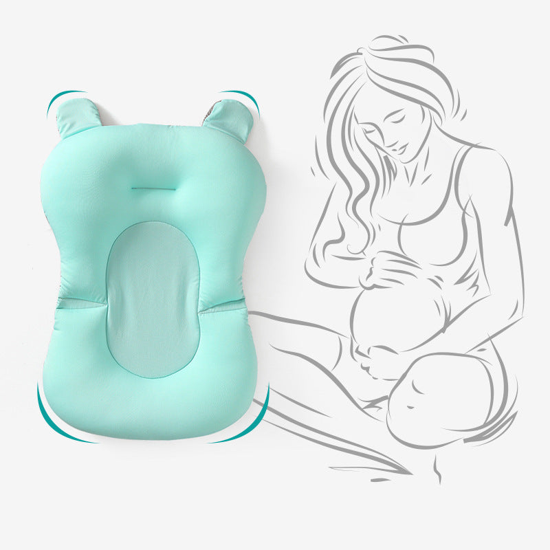 Newborn soft shower bed bath pad in baby tub