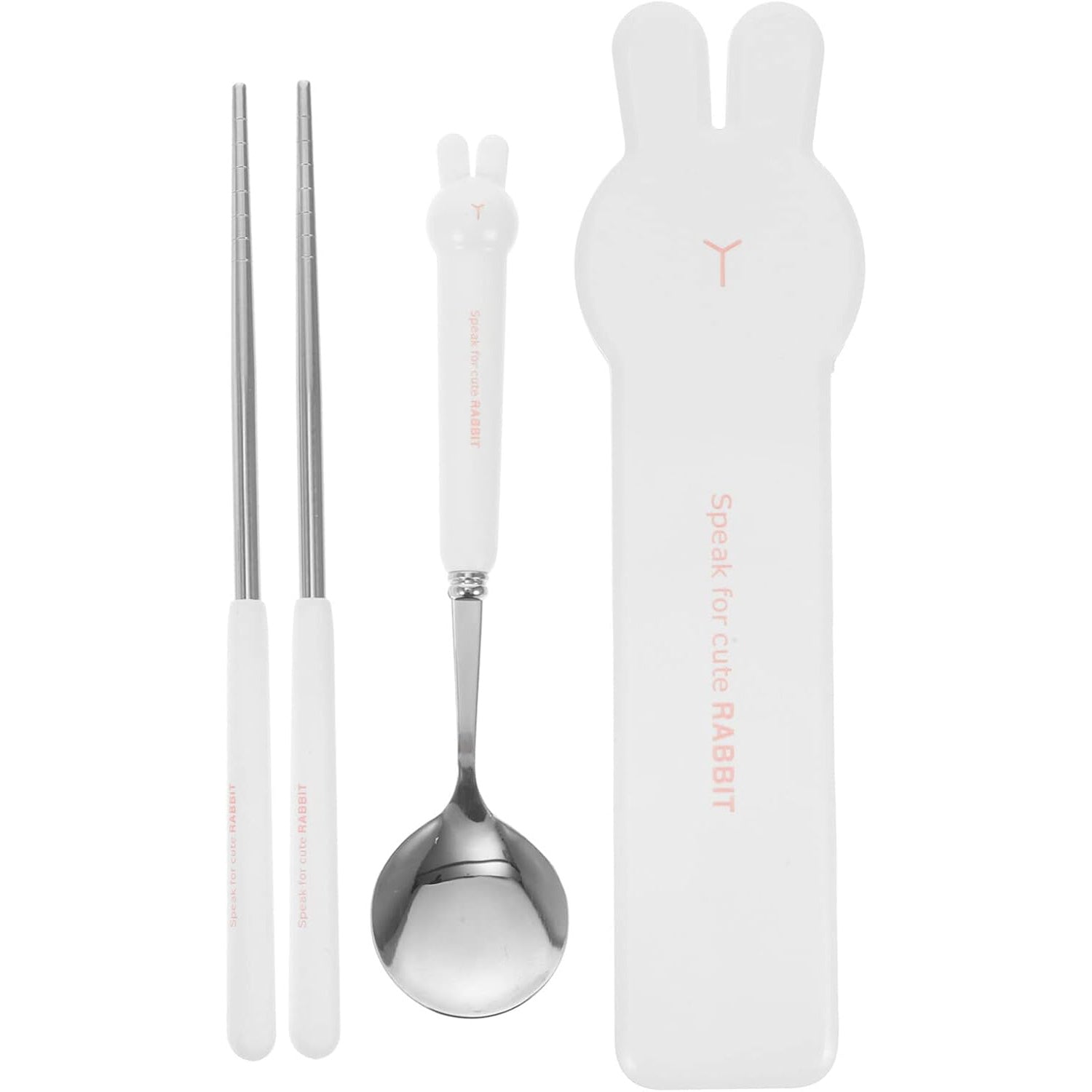 "Reusable camping silverware set with case – eco-friendly portable cutlery"

