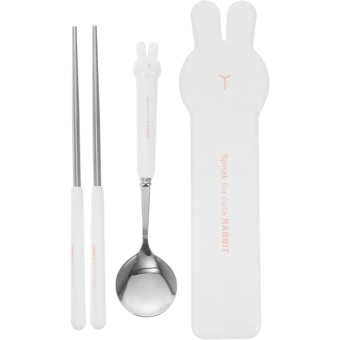 "Reusable camping silverware set with case – eco-friendly portable cutlery"


