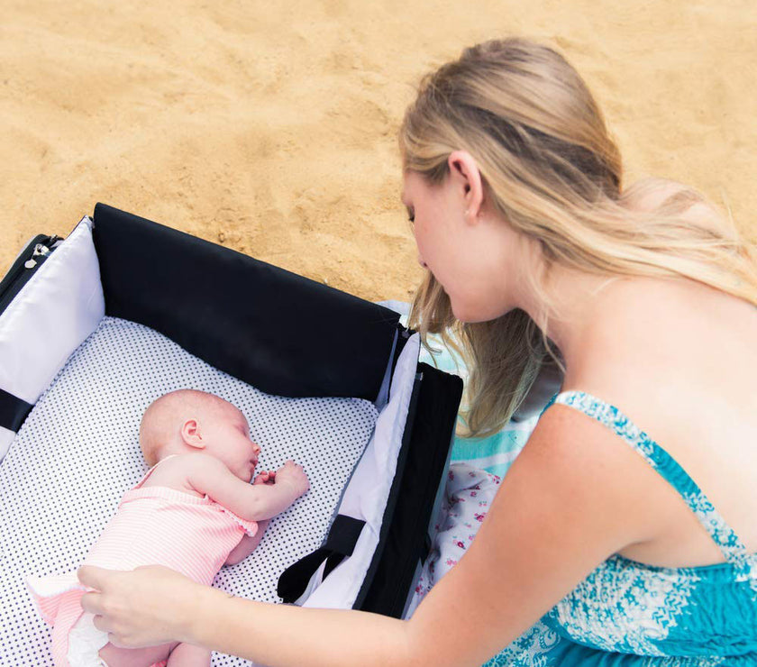 Foldable crib bag