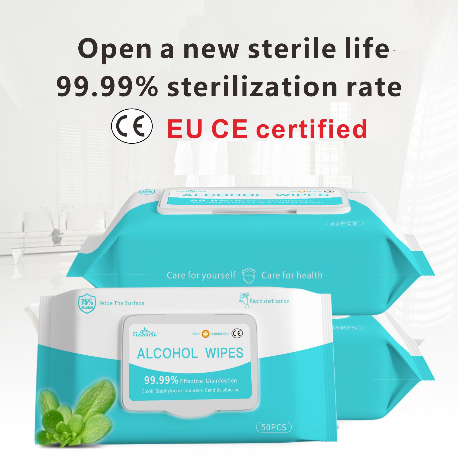 50PCS Alcohol Wipes Disinfection