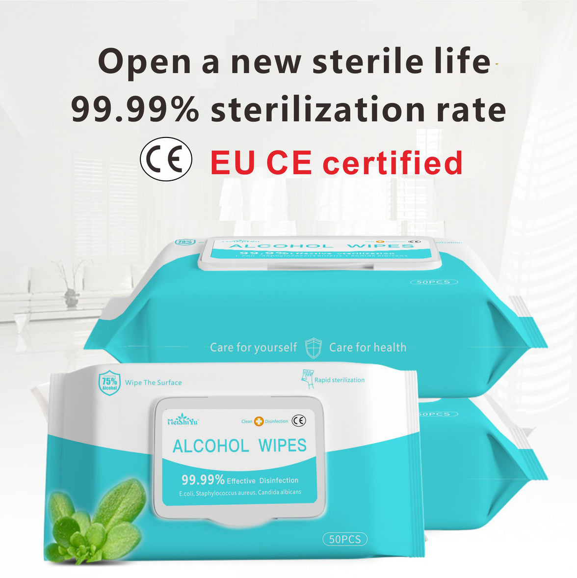 50PCS Alcohol Wipes Disinfection