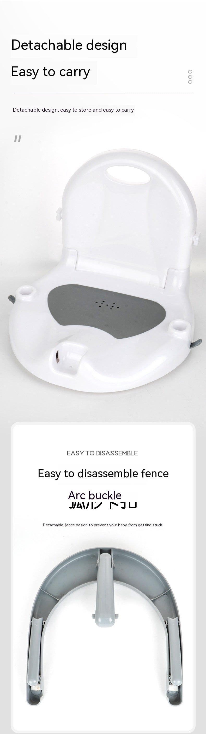 "Eco-friendly anti-dumping baby bath stool with non-slip base"

