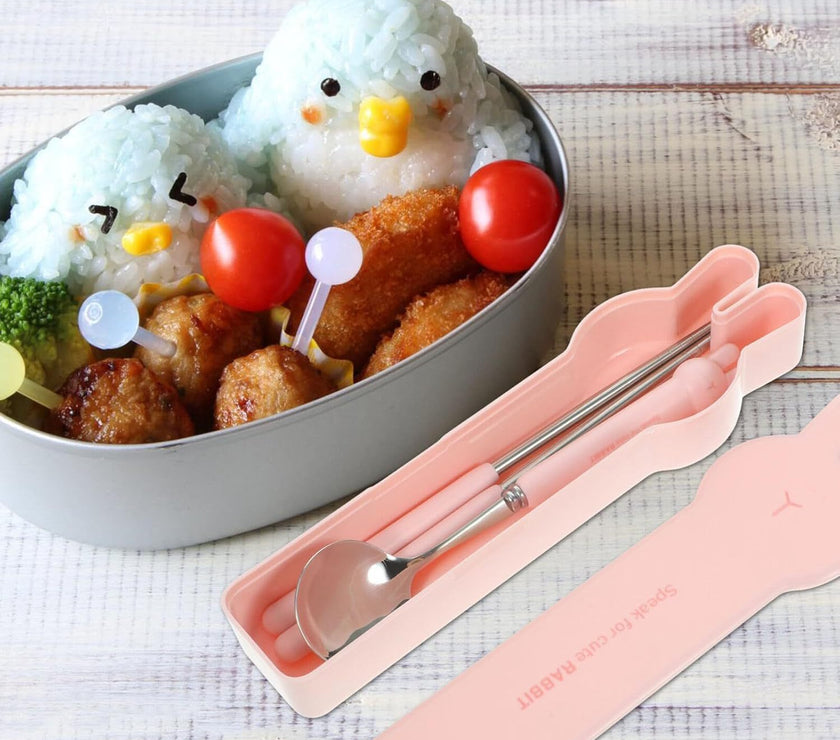 "Reusable camping silverware set with case – eco-friendly portable cutlery"

