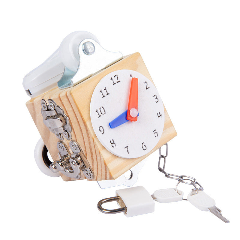 Busy Block Children's Montessori Early Education Teaching Aids Kindergarten Montessori Unlocking Toys