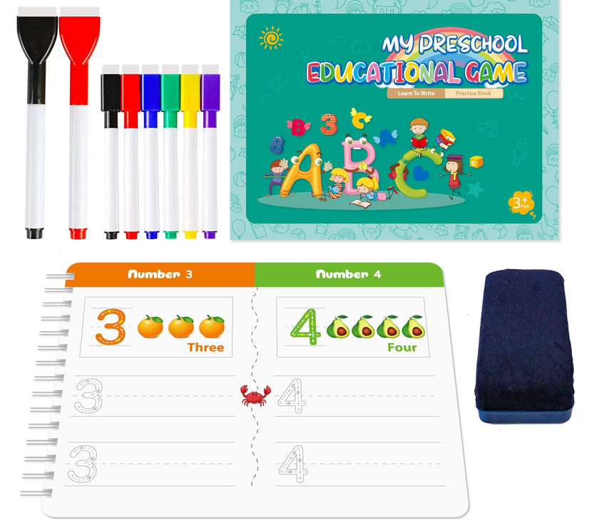 Handwriting Practice Book Montessori Early Education Toys Exercise Book