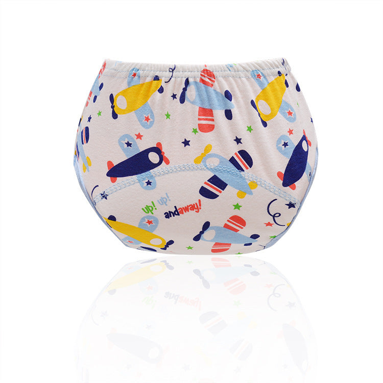 Baby Pull-ups Baby Breathable Bulky Underpants Diaper Training Pant Training Pants Printed Cloth Diapers