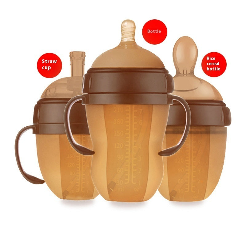 Simple And Portable Baby Weaning Tool Silicone Bottle