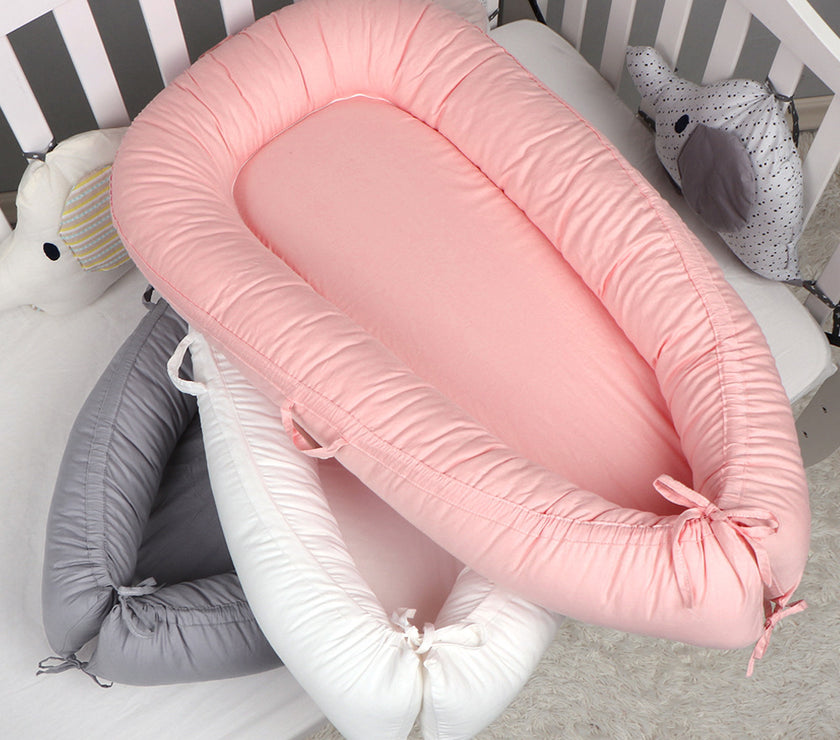 New solid color crib bed