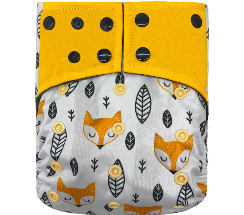 New square head bamboo charcoal fiber cloth diapers