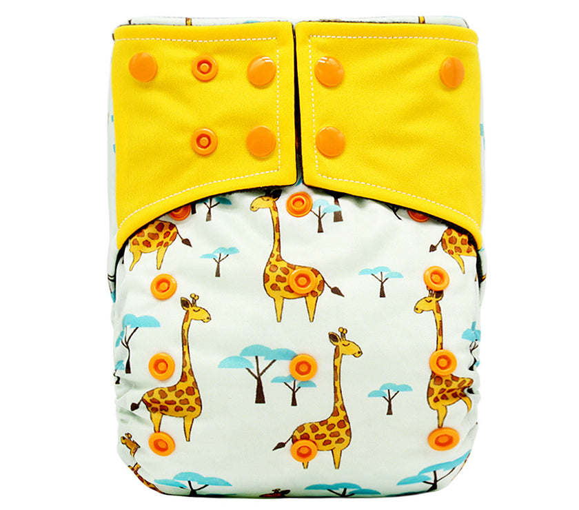 New square head bamboo charcoal fiber cloth diapers