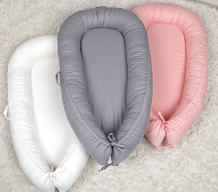 New solid color crib bed