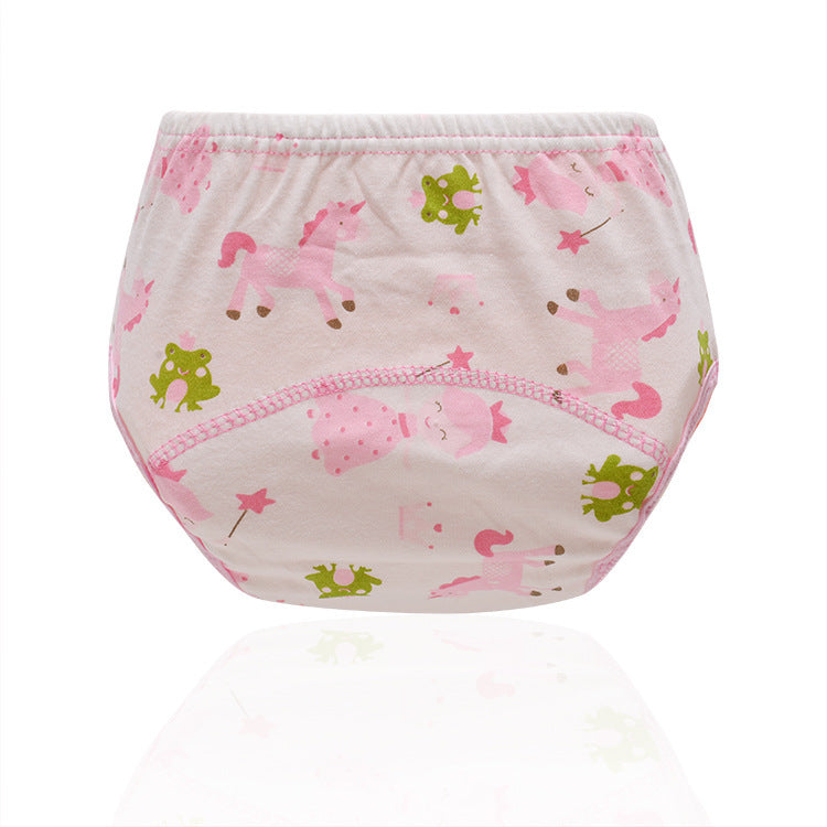 Baby Pull-ups Baby Breathable Bulky Underpants Diaper Training Pant Training Pants Printed Cloth Diapers