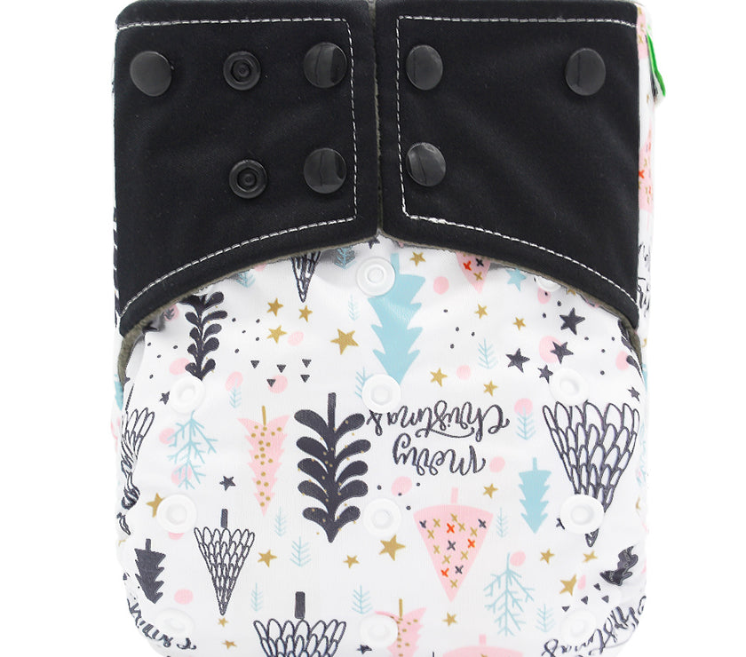 Baby washable leak-proof bamboo charcoal pocket cloth diapers