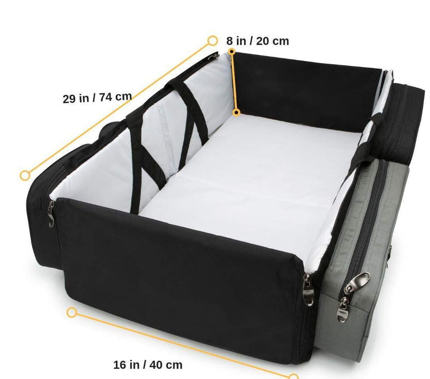 Foldable crib bag