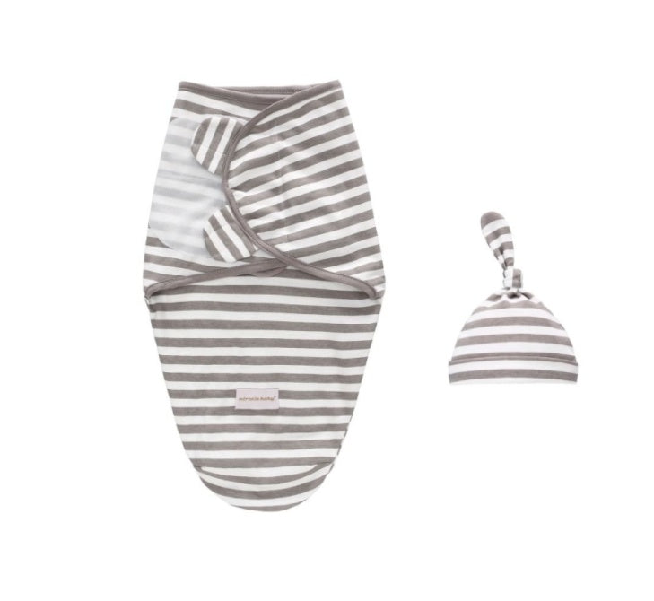 Baby Swaddle Blanket Cap Newborn Swaddling Bag Sleep Sack