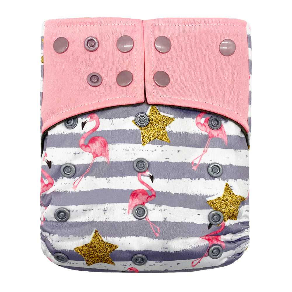 New square head bamboo charcoal fiber cloth diapers