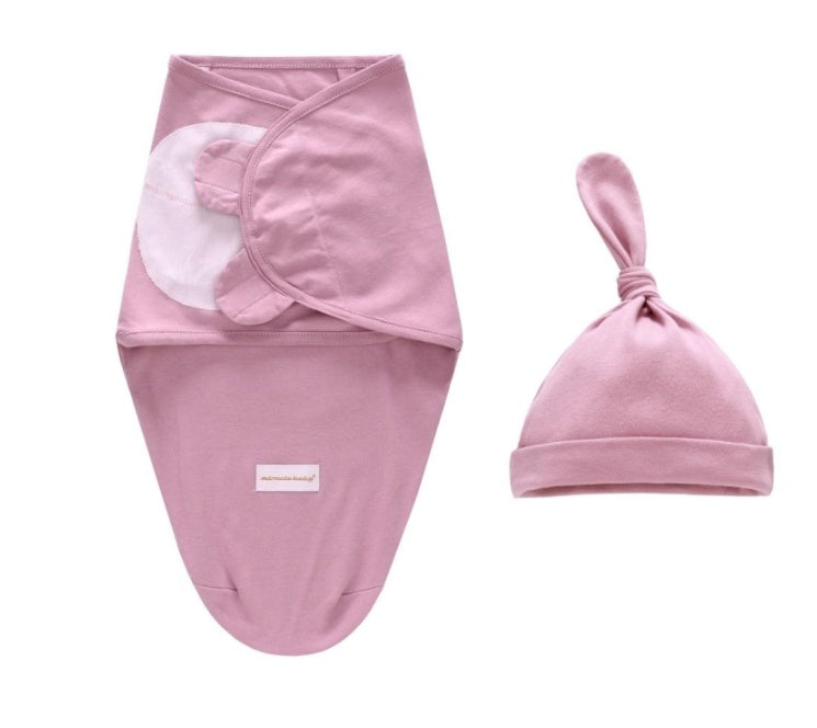 Baby Swaddle Blanket Cap Newborn Swaddling Bag Sleep Sack