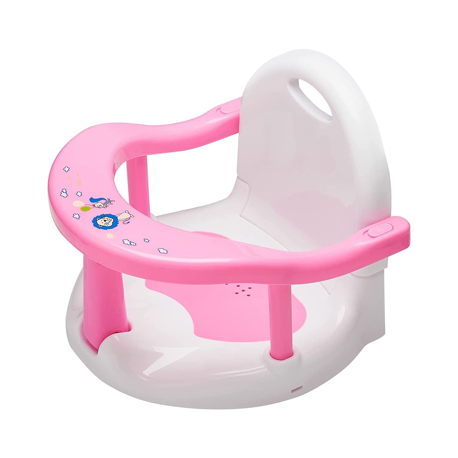"Eco-friendly anti-dumping baby bath stool with non-slip base"


