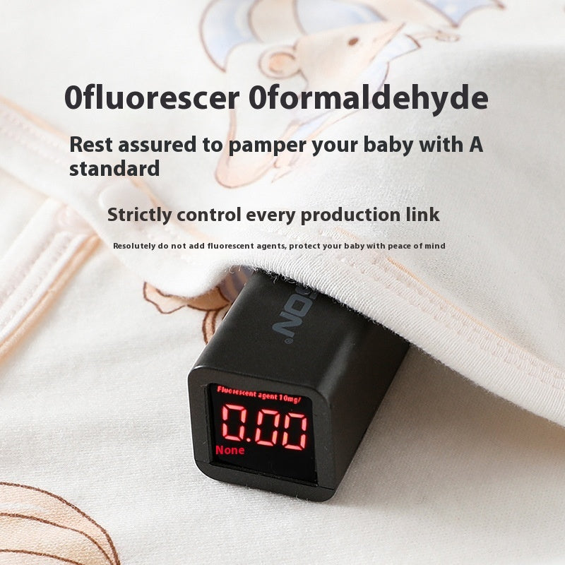 Baby Rompers Spring And Autumn Boneless Class A Pure Cotton Rompers