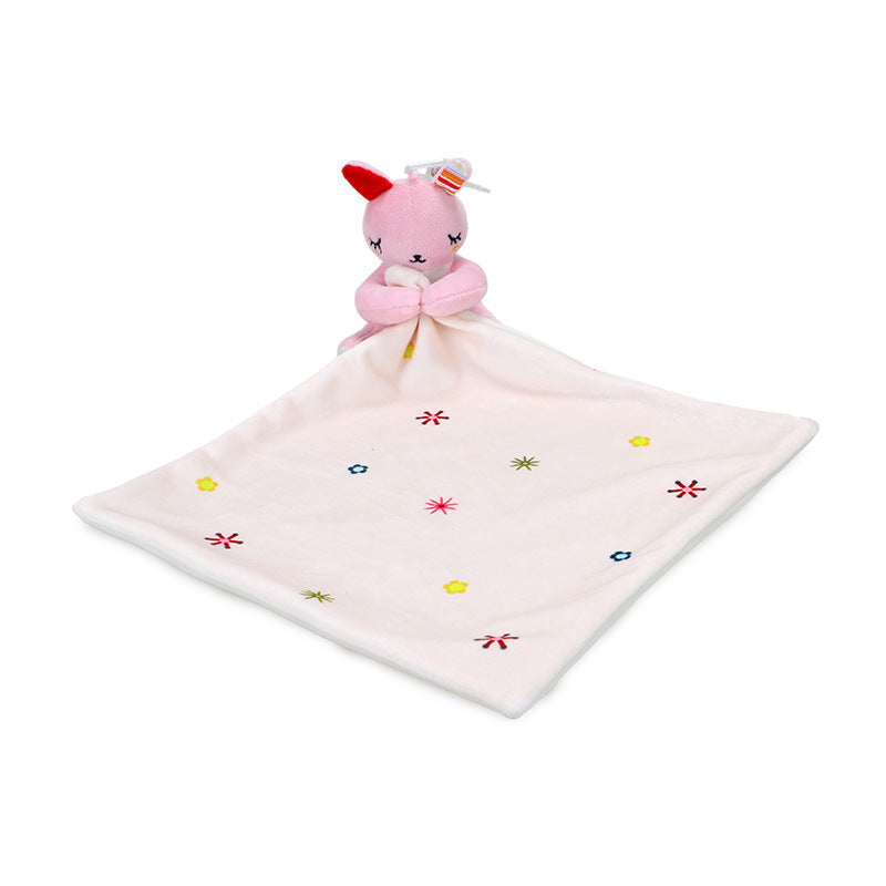 Baby saliva towel with sleep comfort doll
