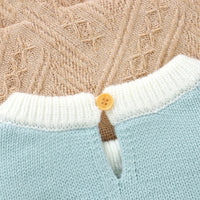 Infant Bunny Jacquard Triangle Rompers Romper