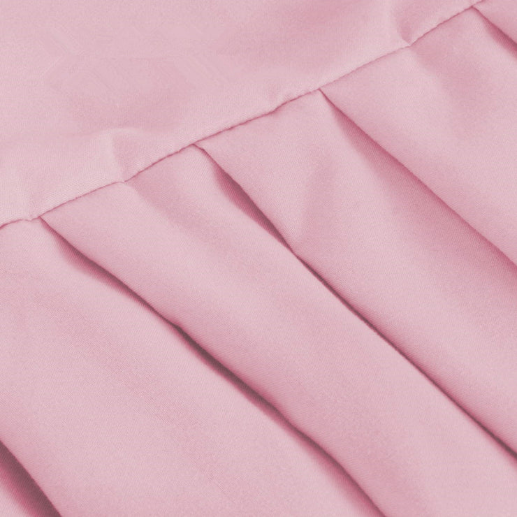 Pleated crib skirt