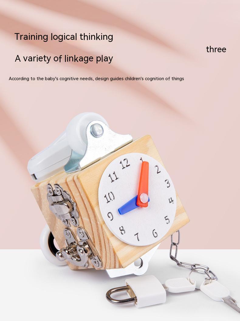 Busy Block Children's Montessori Early Education Teaching Aids Kindergarten Montessori Unlocking Toys